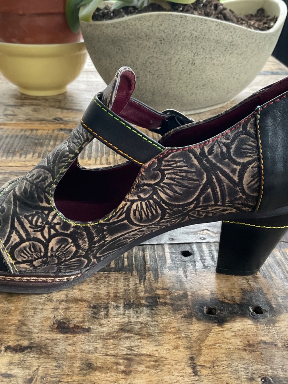 L Artiste artisan black heels,EU 41. - Picture 9 of 13